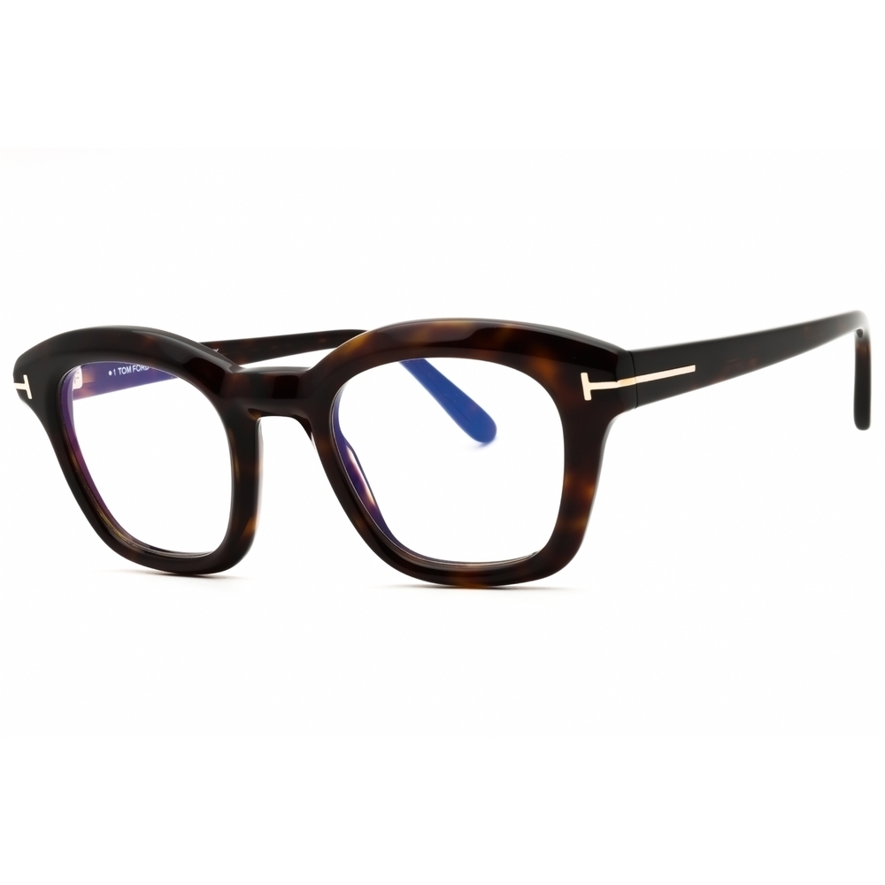 NWT Tom Ford FT5961 Dark Havana Rectangle 49mm Eyeglasses